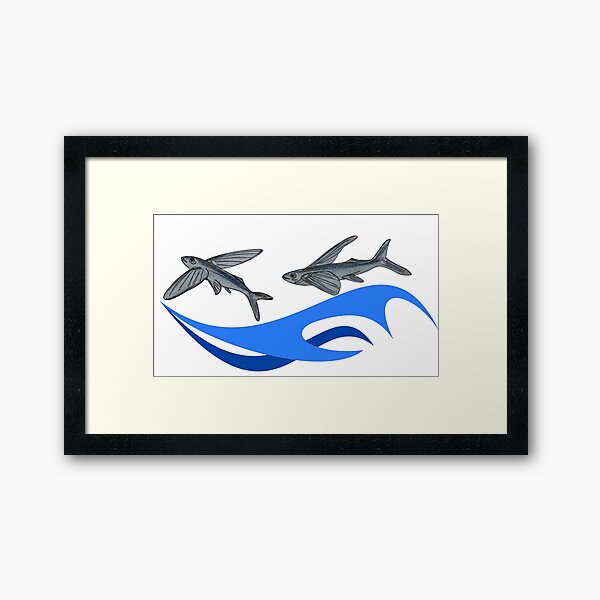 Flying Fish Framed Art Print
