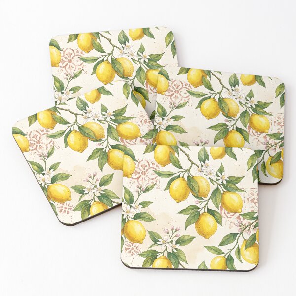 Item preview, Mediterranean Sicilian Lemon Grove Seamless Pattern designed and sold by wallpapersarts.