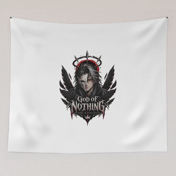 Item preview, God of Nothing – Dark Anime Fallen Angel Gothic Streetwear designed and sold by AD-NOVA!!!.