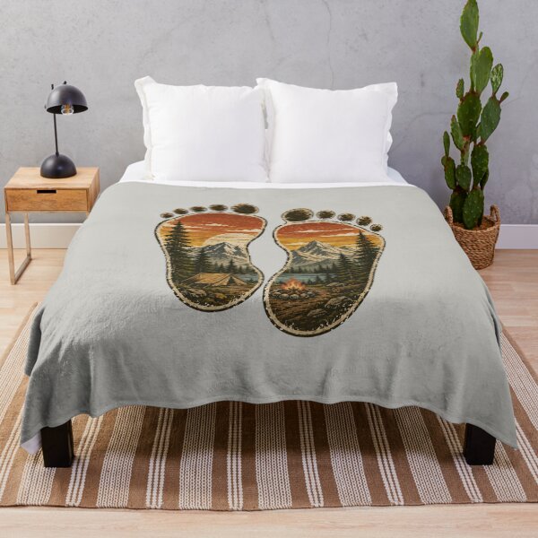 Item preview, Bigfoot Footprints Hiking in The Nature designed and sold by MalwasBasket.