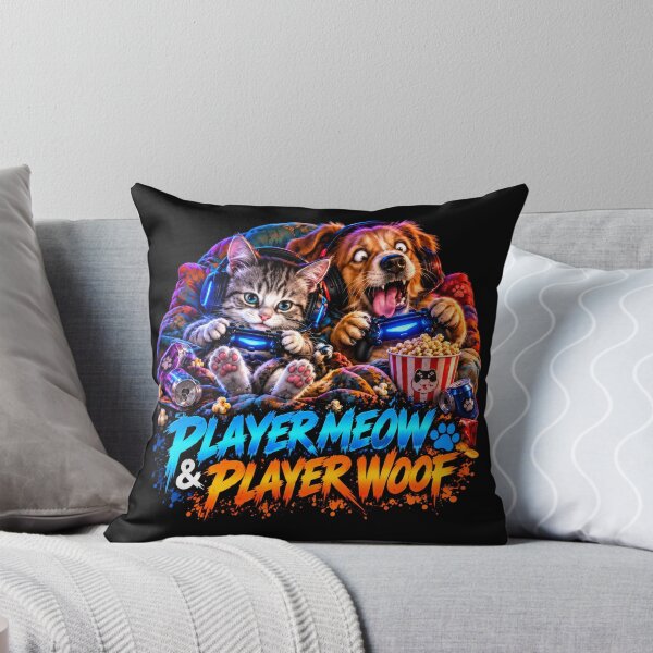 Item preview, Player Meow and Player Woof designed and sold by DansCreations42.