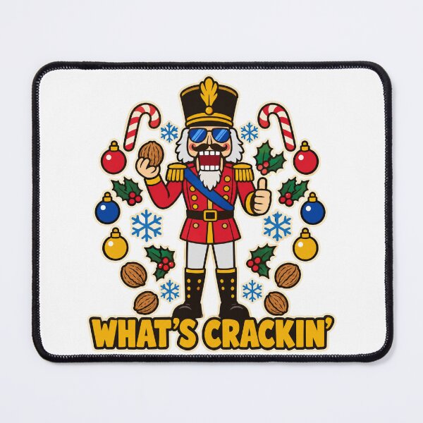 Item preview, What's Crackin' Cool Nutcracker Christmas designed and sold by CerealBoxInk.