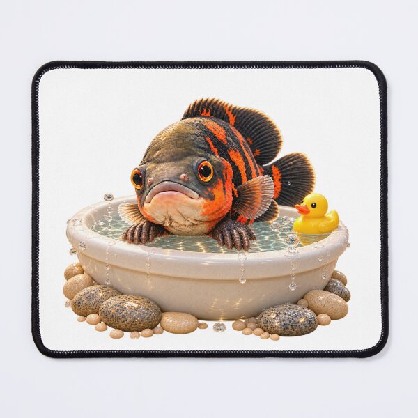 Item preview, Playful Oscar Fish Bathtub designed and sold by Sillytoe.