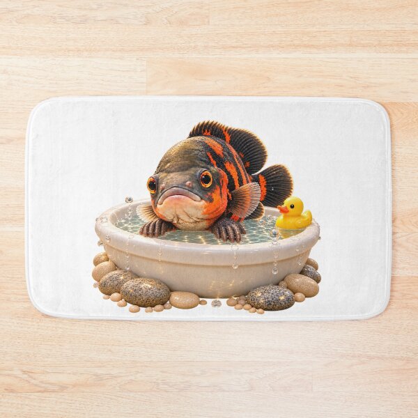 Item preview, Playful Oscar Fish Bathtub designed and sold by Sillytoe.