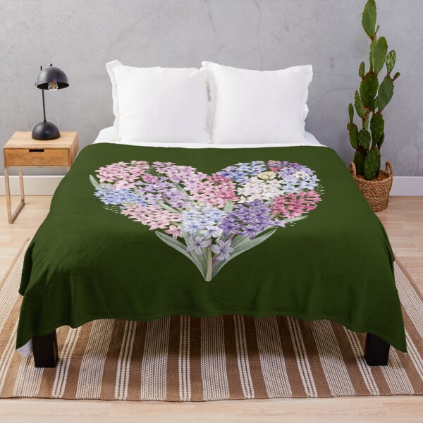 Item preview, Multicoloured Hyacinth Heart designed and sold by ImageryLoom.