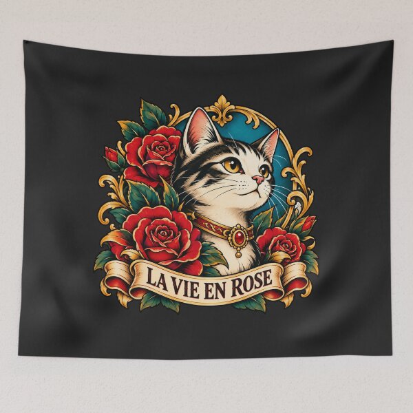 Item preview, La Vie en Rose Cat designed and sold by lbl-shop.