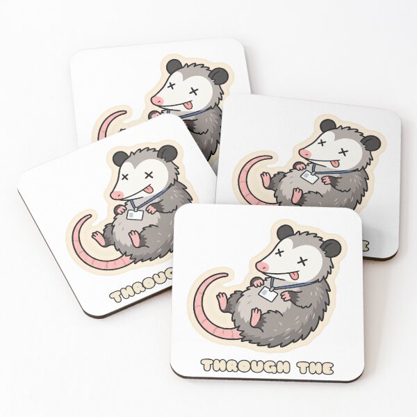 Item preview, Cute Opossum Played Dead Through The Revisions designed and sold by Keizoku Studio.
