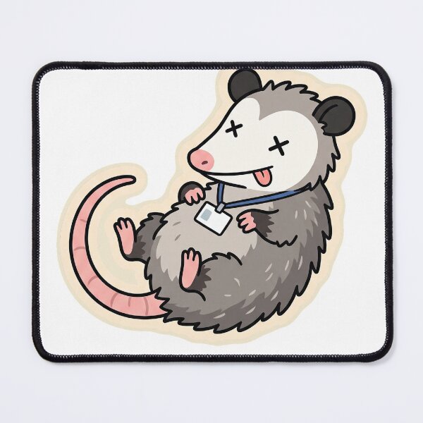 Item preview, Cute Opossum Played Dead Through The Revisions designed and sold by Keizoku Studio.