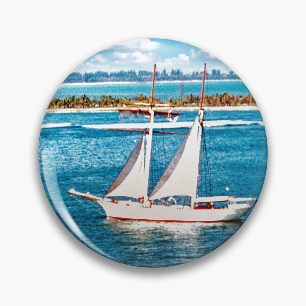 Item preview, Two-Masted, Gaff-Rigged Schooner, Shallow Caribbean Sea designed and sold by AMacGPhilly.