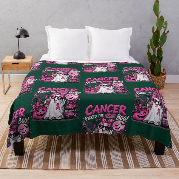 Item preview, Cancer Picked the Wrong Boo!  Oversized T-Shirt designed and sold by Sakurabyfoco.