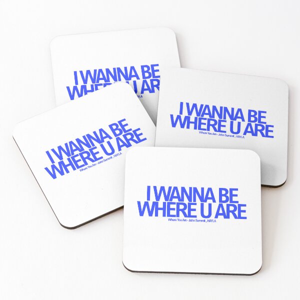 Item preview, I Wanna Be Where You Are Blue Typography designed and sold by whimseyangel.