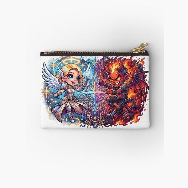 Item preview, Angel and Demon Art, Celestial Girl with Fire Demon designed and sold by Terra Nova Collective.