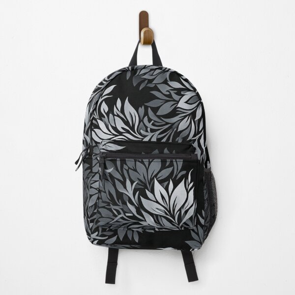 Item preview, Dark Floral Silver Leaves Seamless Ornament designed and sold by Owcomm.