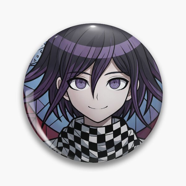 Item preview, Kokichi Ouma Danganronpa Gear Motif Stained Glass designed and sold by mildaclairmo.