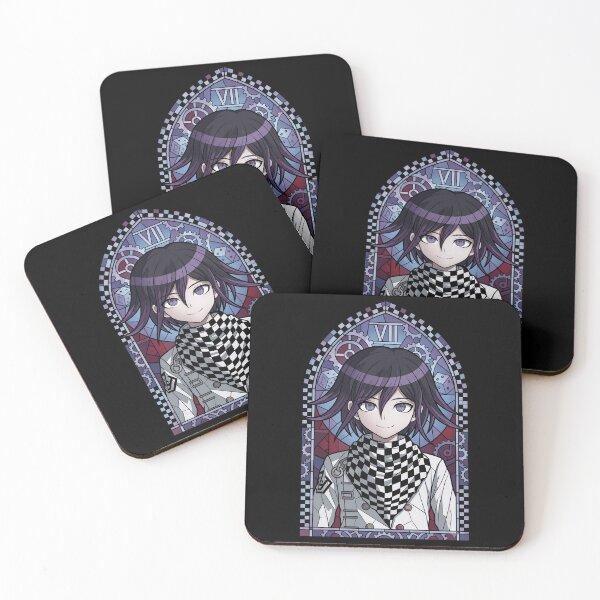 Item preview, Kokichi Ouma Danganronpa Gear Motif Stained Glass designed and sold by mildaclairmo.