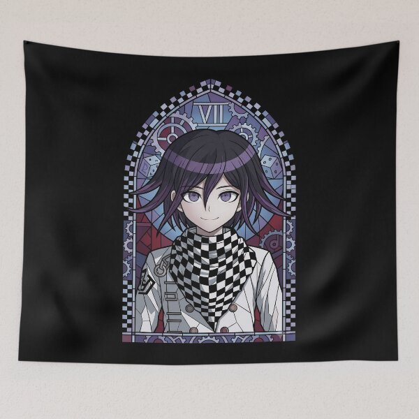 Item preview, Kokichi Ouma Danganronpa Gear Motif Stained Glass designed and sold by mildaclairmo.