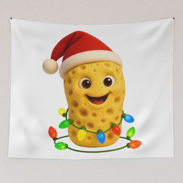 Item preview, Whimsical Sponge Christmas designed and sold by Sillytoe.