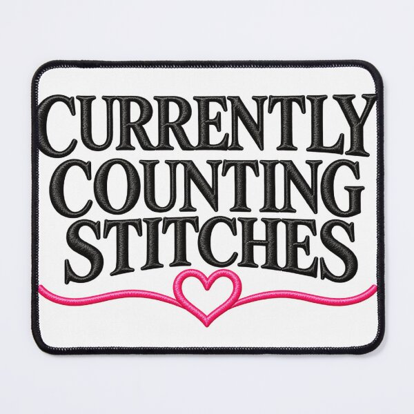 Item preview, Currently Counting Stitches – Funny Needlepoint, Cross Stitch and Embroidery Design designed and sold by RG3D Project .