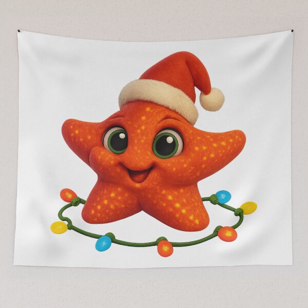 Item preview, Playful Starfish Christmas designed and sold by Sillytoe.