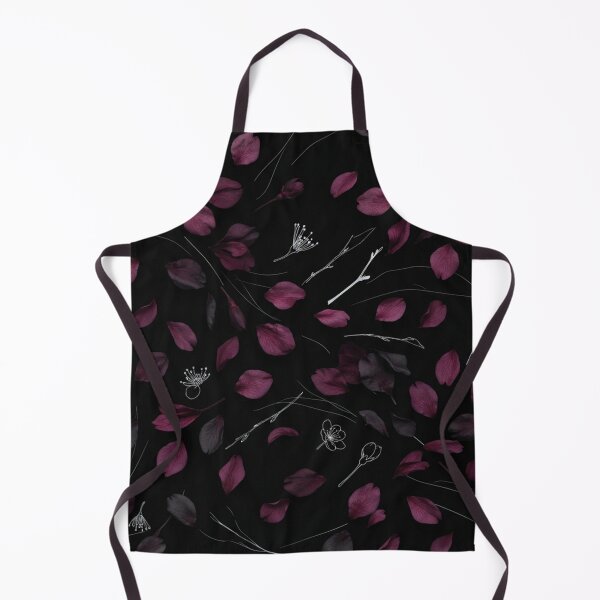 Item preview, Dark Plum Botanical Falling Petals Pattern designed and sold by Owcomm.
