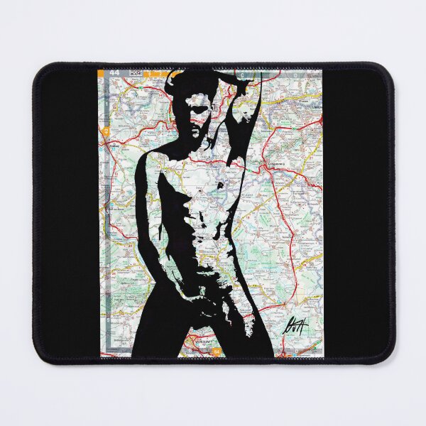 Item preview, Young Slim Toned Queer Twink Dick In Hand Map Art By NLMKArtStudio designed and sold by NLMKArtStudio.