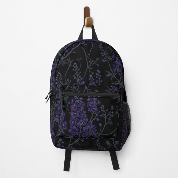 Item preview, Dark Gothic Purple Delphinium Floral Pattern designed and sold by Owcomm.