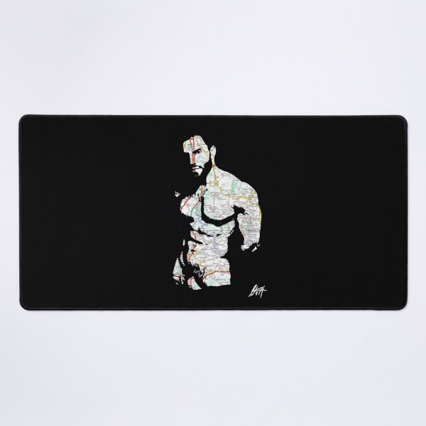 Item preview, Big Muscled Smooth Daddy With Beard Map Art By NLMKArtStudio designed and sold by NLMKArtStudio.