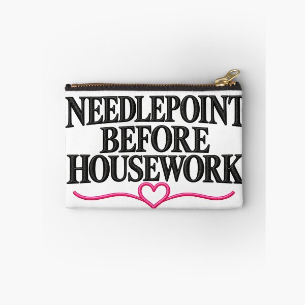 Item preview, Needlepoint Before Housework – Funny Needlepoint Lover Sewing and Embroidery Design designed and sold by RG3D Project .