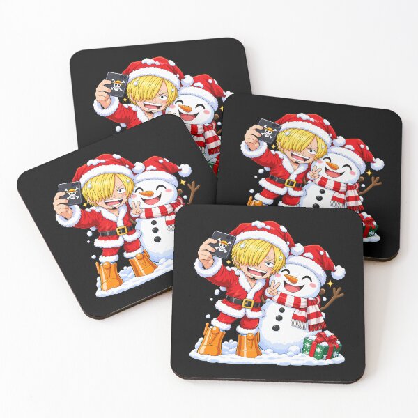 Item preview, Sanji One Piece Egghead Christmas Gift Snowman Selfie designed and sold by mildaclairmo.
