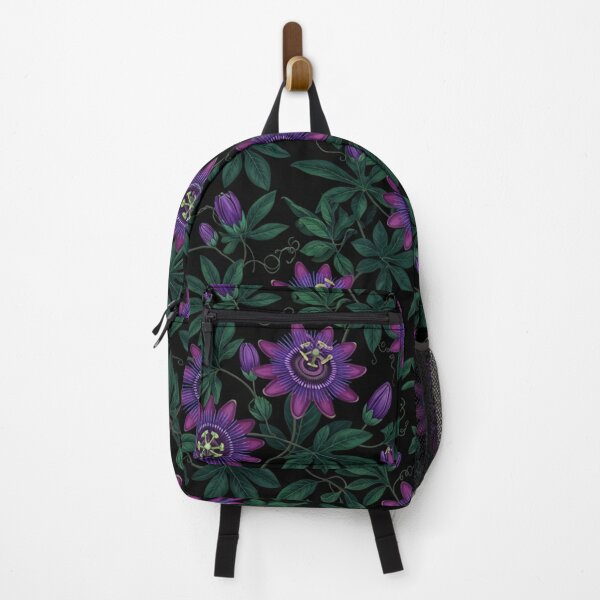 Item preview, Gothic Passion Flower Seamless Botanical Pattern designed and sold by Owcomm.