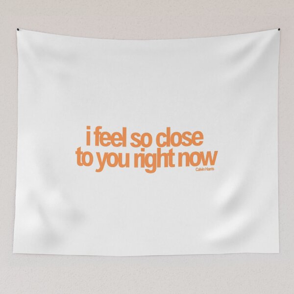 Item preview, I Feel So Close to You Right Now Orange Typography designed and sold by whimseyangel.