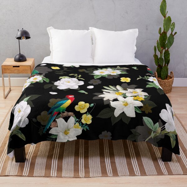 Item preview, Floral Parrot's Garden Dark designed and sold by Fabiana Westphal.
