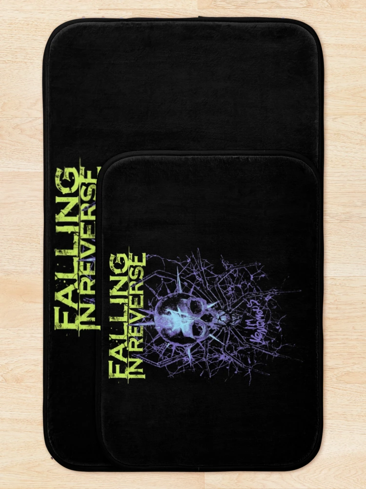 Thumbnail 5 of 6, Bath Mat, Falling In Reverse Classic designed and sold by vodevinfrogart.