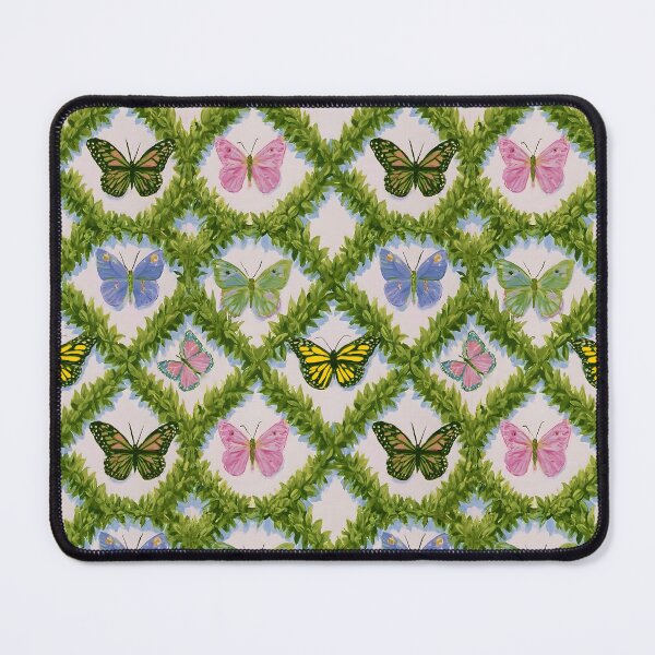 Item preview, Topiaries and butterflies lattice designed and sold by SophieClimaArt.