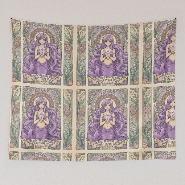 Item preview, Carin in the style of Alphonse Mucha designed and sold by Solace Sparkles.