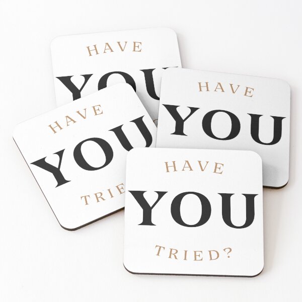 Item preview, Have You Tried Motivational Encouragement Quote designed and sold by ThePrintArt.