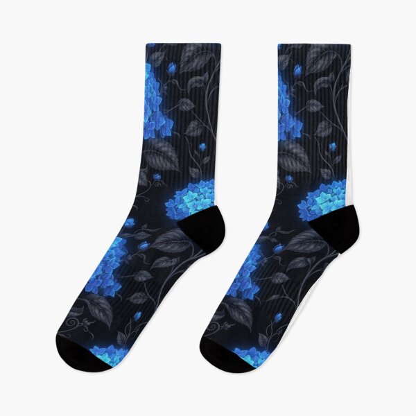 Item preview, Luminous Blue Hydrangea Floral Pattern designed and sold by Owcomm.