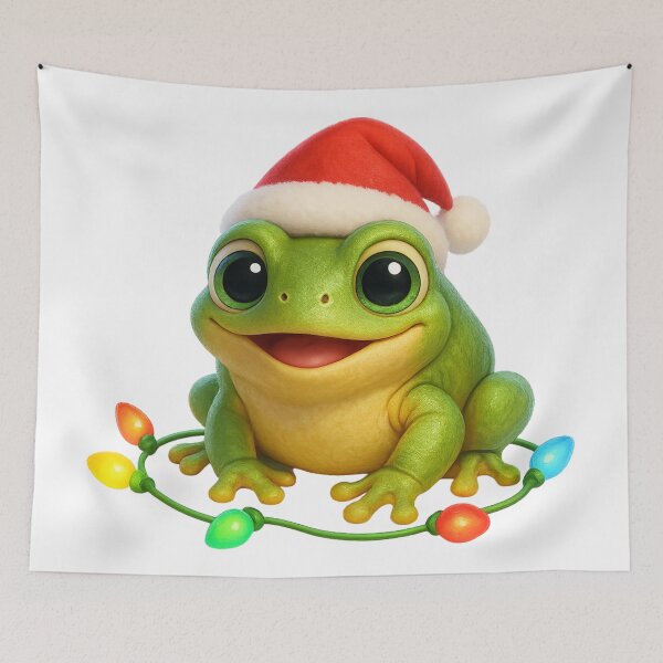 Item preview, Cheerful Tree Toad Christmas designed and sold by Sillytoe.