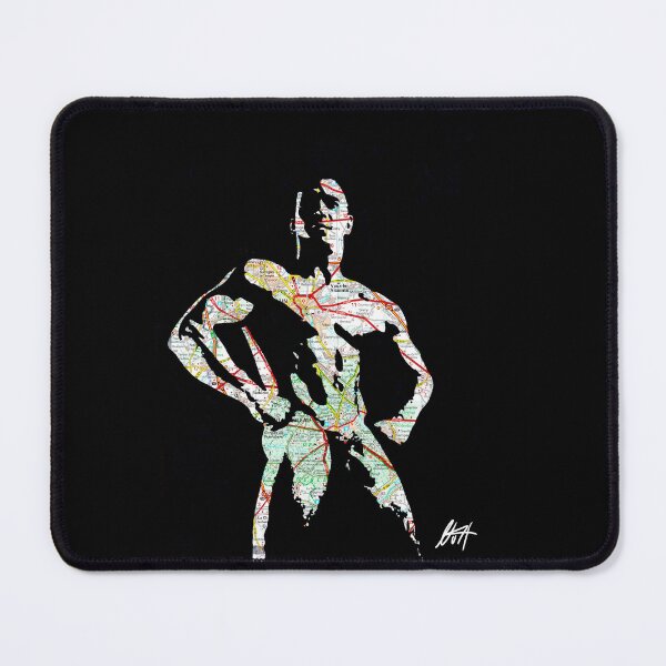Item preview, Big Muscled Black Dude With Dick Map Art By NLMKArtStudio designed and sold by NLMKArtStudio.