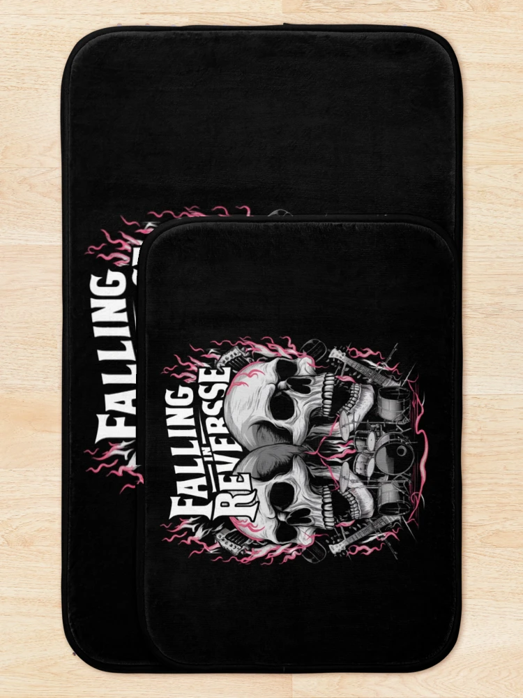 Thumbnail 5 of 6, Bath Mat, Falling In Reverse Classic designed and sold by vodevinfrogart.