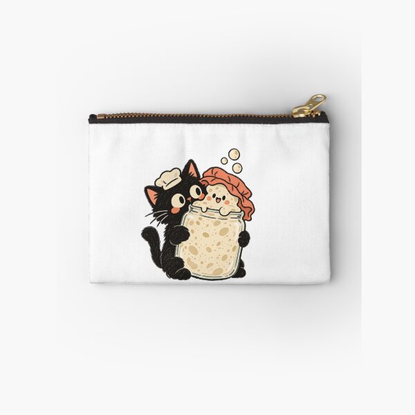 Item preview, Cute Baker Cat Hugging a Sourdough Starter Jar designed and sold by AMICO77.