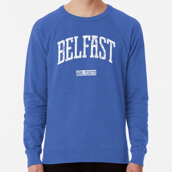 Belfast (White Print) Lightweight Sweatshirt