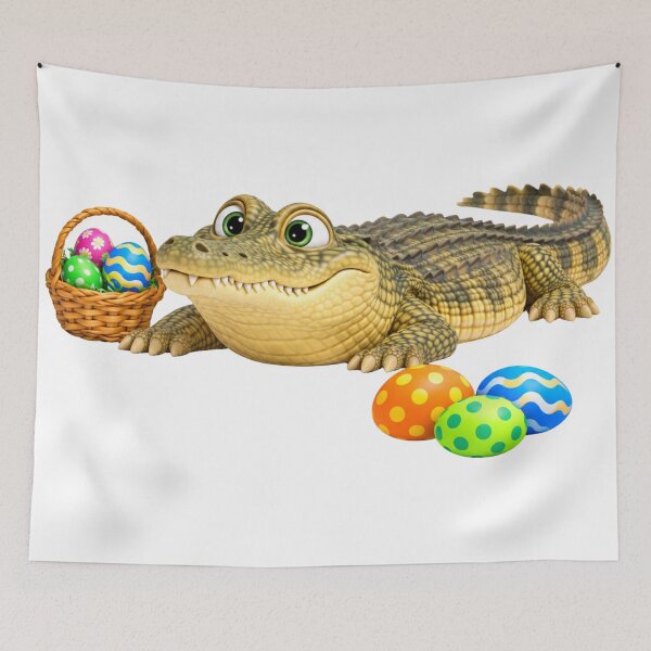 Item preview, Playful American Alligator Easter designed and sold by Sillytoe.