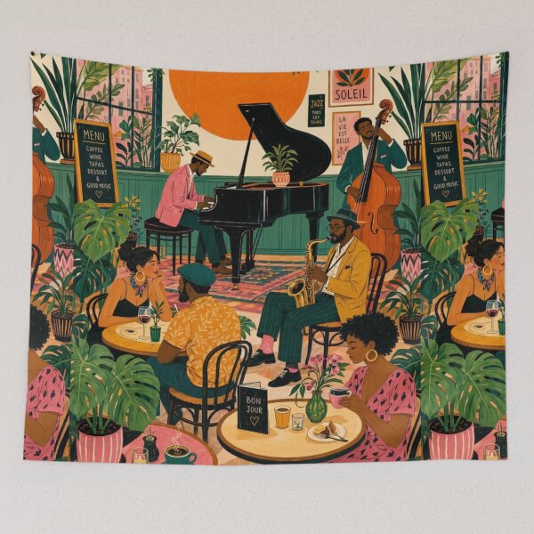 Item preview, Retro Jazz Cafe designed and sold by sarahiggi.