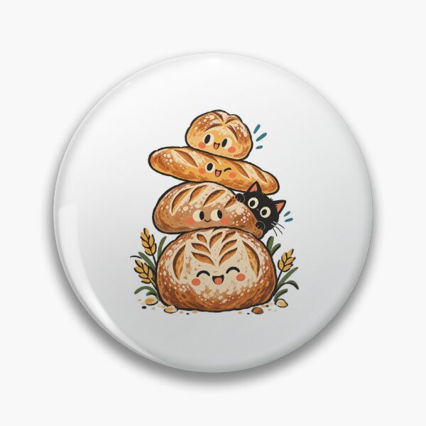 Item preview, Friendly Bread Tower with a Little Cat designed and sold by AMICO77.