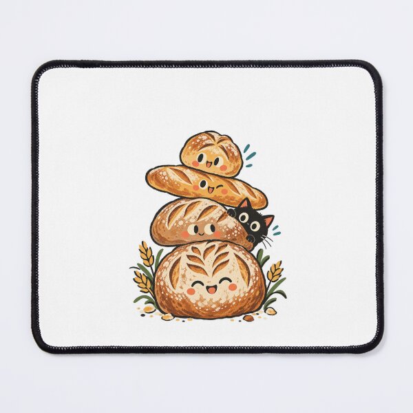 Item preview, Friendly Bread Tower with a Little Cat designed and sold by AMICO77.