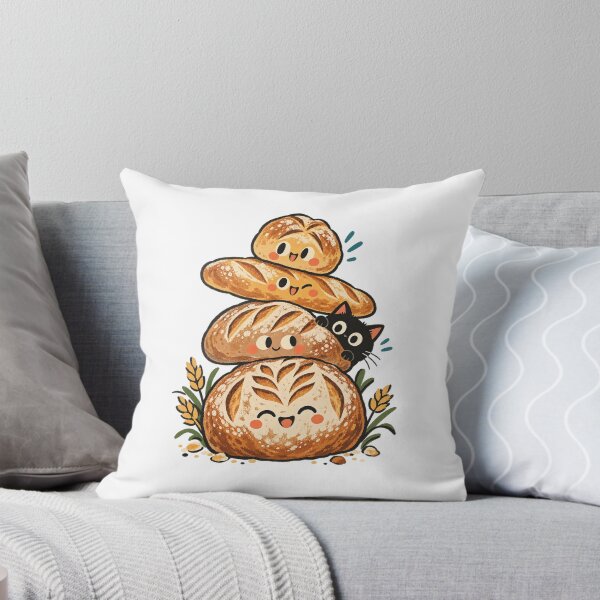 Item preview, Friendly Bread Tower with a Little Cat designed and sold by AMICO77.