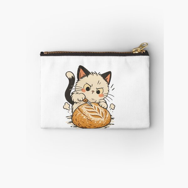 Item preview, Cute Cat Scoring a Sourdough Loaf designed and sold by AMICO77.