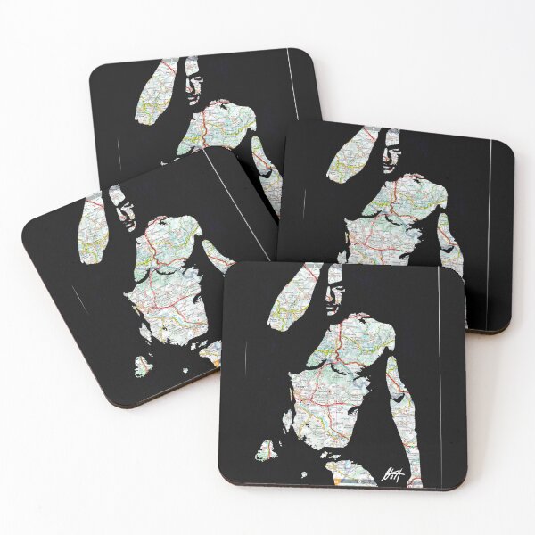 Item preview, Muscled Shy Nude Gay GuyMap Art By NLMKArtStudio designed and sold by NLMKArtStudio.