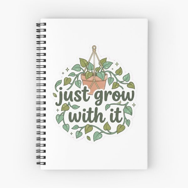 Item preview, Just grow with it sticker designed and sold by potatolover123.